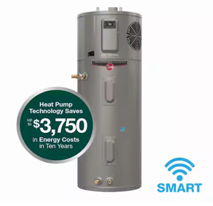 lot 9 image: Performance Platinum 50 Gal. Smart High Efficiency Hybrid Heat Pump Water Heater with 10-Year Warranty - Retail $1,899