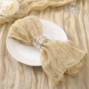 lot 1765 image: DeZerlor 20-Pack Champagne Cheesecloth Napkins, 21x21 Inches Dinner Napkins