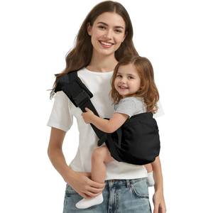 lot 1608 image: Holaraon Toddler Carrier Sling Carry for 8-40lbs, Adjustable Baby Carrier Sling One Size Fit All, Hip Seat Newborn Baby Carrier, Black