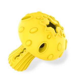 lot 1771 image: SCHITEC Dog Chew Toy for Large & Medium Dogs, Rubber Treat Dispensing Toy for Aggressive Chewers, Interactive Slow Feeder Tough Puzzle Toys Teeth Cleaning