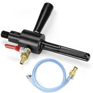 lot 1776 image: DaduoRi 58-11 to SDS Max Water Injection Core Drill Adapter Kit with Quick Connect Hose - Converts 5-8-11 Thread Core Drill Bit to Hammer for Wet Drilling in Reinforced Concrete, Brick, Masonry
