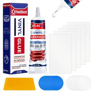 lot 1782 image: Air Mattress Patch Kit, Heavy Duty Inflatable Patch Repair Kit, Safe, Gentle, and All-in-One Vinyl PVC Glue for Blow Up Bed, Above Pool, Underwater Liners, Bounce House, Hot Tub and More