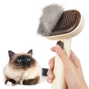 lot 1805 image: Aumuca Cat Brushes for Indoor Cats Dog Hair Brush for Shedding Long or Short Haired Cats Grooming Deshedding Brush for Dog Kitten Horse Massage Removes Loose Fur, Brown