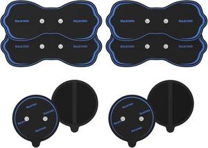 lot 1813 image: MASTOGO Wireless TENS Unit Electrode Pads Combo Set 8-Pack Multi-Size Electrodes, Reusable &amp Latex-Free Replacement Pads for Wireless TENS Units, 3.5mm Snap Connectors