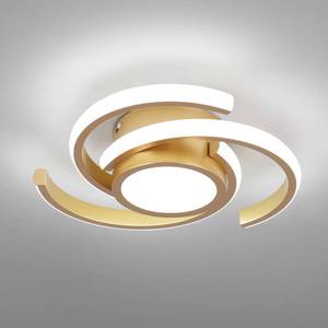 lot 1863 image: ADISUN LED Modern Ceiling Light,6000K Semi Flush Mount Ceiling Light Fixture,Unique Ceiling Lights for Living Room Bedroom Corridor Aisle Hallway Indoor Ceiling Lamp (D11 inH2.9 in 33W)