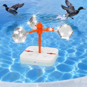 lot 1864 image: Pool Bird Deterrent Device, Floating Reflective Duck Deterrent Windmill 01