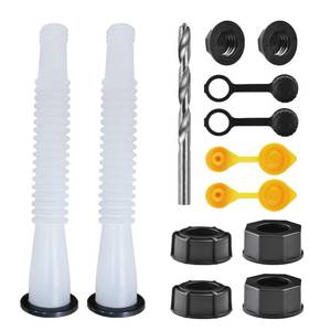 lot 1902 image: Gas Can Spout Replacement Kit, Gas Can Nozzle Replacement (2 Kit-White) All gaskets are installed and ready to use upon receipt. For 12510 gallon gas can
