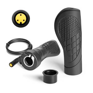 lot 1957 image: E-Mangue 3 Pin Female Ebike Half-Twist Throttle for BAFANG BBS01B BBS02B BBSHD Mid Motors, Waterproof Speed Throttle Handlebar for BAFANG Conversion Kit Accessories