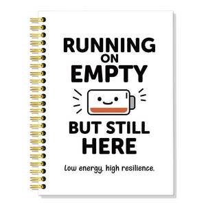 lot 1993 image: ERHACHAIJIA 160 Pages Hardcover Lined Spiral Notebook, Funny Mental Health Notebook for Burnout Warriors, Funny Gag Gifts for Coworker Family Friends, Inspirational Gifts for Nurse Doctor HR