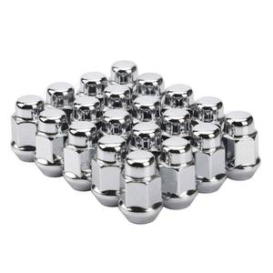 lot 3025 image: 12x1.5 Wheel Lug Nuts, 20PCS Chrome 12mmx1.5 Closed End Bulge Acorn Lug Nut, Cone Seat, 19mm Hex Aftermarket Wheels