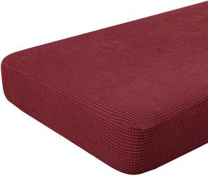 lot 3036 image: Hokway Couch Cushion Covers Christmas Wine Red Stretch Cushion Covers Sofa Seat Cushion Slipcover Cushion Protector(Wine, Large)