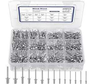 lot 1815 image: BDJHMP 600 Piece Aluminum Blind Rivets Assortment Kit