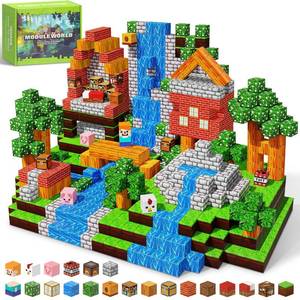 lot 1017 image: MUUHU 300PCS Magnetic Blocks - 0.8 Magnetic Building Blocks for Kids, STEM Toys, Educational Magnet Blocks, Magnetic Cubes Tiles, Christmas Birthday Gifts for Boys & Girls Ages 3 4 5 6 7 8 9 10 - Retail $30