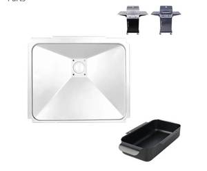 lot 1040 image: G325-5701-W1 Grease Tray with Catch Pan Replacement for Charbroil Performance 2-Burner Grills 463630021, 463660421, 463630422, 463660021, 463655021 - Drip Pan for Charbroil Grill Replacement - Retail $30