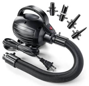 lot 1057 image: iLink-outer Electric Air Pump for Inflatables-600W-110-120V AC High Power Quick Inflation and Inhalation-Portable air Pump 4 nozzles-Suitable for Pool Toys,Gymnastics Mat,Dog Floating Ramp,Gymnastics - Retail $30