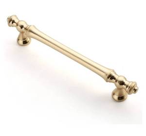 lot 1058 image: Asidrama 10 Pack 5 Inch(128mm) Brushed Brass Kitchen Cabinet Handles, Gold Cabinet Pulls Kitchen Cabinet Hardware for Cupboard Drawer Pulls - Retail $45