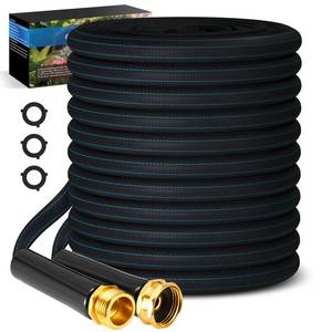 lot 1115 image: CXEZSIK Garden Hose 50ft Lightweight, Non-Expanding, Leak-Proof Metal Connector, No-Knot No-Tangle, Easy to Store and Carry, Wear-Resistant, 34GHT Flexible Water Hose, Hose for Yard, Garden, Outdoor - Retail $30