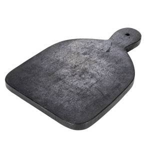 lot 1117 image: Bloomingville Wide Marble Cutting or Charcuterie Board with Handle, Black - Retail $26