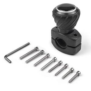 lot 7008 image: Deluxe Steering Wheel Power Handle Spinner Knob - Universal Steering Wheel Fit for Cars, Trucks, Tractors, Mowers, Forklifts, etc - Retail $9
