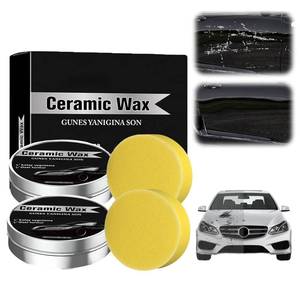 lot 7017 image: Titanium Ceramic Wax Cream for Cars,Advanced Car Coating & Polishing Wax,Strong Protection & Long-Lasting Shine,Waterless Ceramic Spray Wax,Safe for All Paint,Includes Microfiber Sponge (2 PCS) - Retail $16