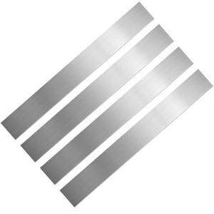lot 7028 image: Stainless Steel Trim Strip, 304 Brushed Stainless Steel Strips, Self-Adhesive Metal Sheet Gap Filler, Gap Cover Metal Trim Strip with Brushed Finish for Wall OvenMicrowave ComboCooktop (3 x 29.9 Inch) - Retail $25