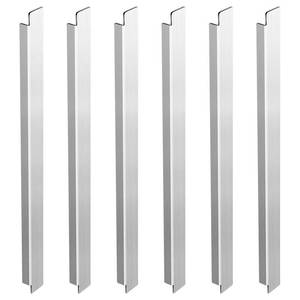 lot 7058 image: Lasnten 6 Pcs 12 Inch Stainless Steel Adaptor Bar Table Adapter Bar Long Divider Metal Food Divider for Restaurant Kitchen Food Service Accessories - Retail $23