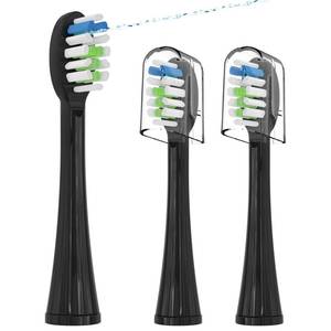 lot 7071 image: 3 Pack Replacement Replacement Brush Heads for Waterpik Sonic Fusion Flossing Toothbrush Compatible with Sonic Fusion SF01SF02 and Sonic Fusion 2.0 SF03SF04- White with Caps - Retail $16