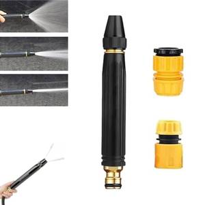 lot 13033 image: Home High-Pressure Car Wash Water Gun with Booster Nozzle, High Pressure Washer Gun & Nozzle Set Multi Function Home Lawn & Garden Watering Sprayer for Plant Watering Lawn Car - Retail $16