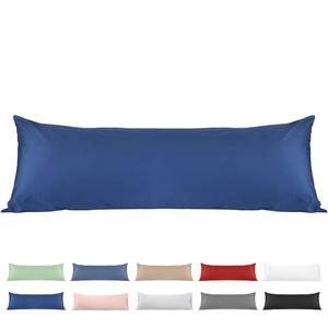 lot 13038 image: 100% Cotton Body Pillow Case, Deep Dream 20x54 Body Long Pillow Pillowcases Sateen Weave, 600 Thread Count Hotel Luxury Soft and Breathable Envelope Closure Pillow Covers, Navy Blue - Retail $13
