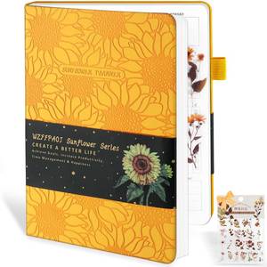 lot 13044 image: Undated Luxurious Weekly & Monthly Planner to Increase Productivity Hit Your Goals, Organizer Notebook Gratitude Journal Time Management Start Anytime, A5, Lasts 1 Year - Retail $15