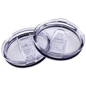 lot 13049 image: AICMEI 2 Replacement Lids for 20oz Stainless Steel Tumbler Lids-Replaces Only Covers With a Top Diameter of 3.4 inches Bottom Diameter of 3.23 inches - Retail $8