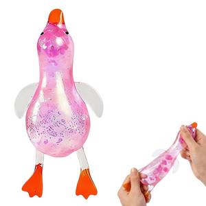lot 13063 image: Cute Duck Squishy Sugar Stress Ball,Soft Duck Stress Relief Squishy Ultra Moldable Slow Rise Relaxing Sensory Fidget for Anxiety Relief Suitable for Adult use in Offices and Homes(Pink) - Retail $10