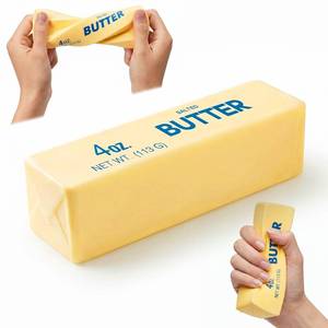 lot 13086 image: Butter Squishy Toys, Slow Rising Stress Relief Squishies, Soft PU Cream Scented Sensory Fidget Toys for Kids & Adults, Home & Desk Decor, Party Favors & Gifts - Retail $5