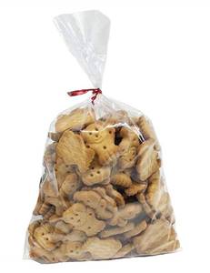 lot 13091 image: 100 Pcs 10 in x 6 in Clear Flat Cello Cellophane Treat Bags Good for Bakery, Cookies, Candies,Dessert(by Brandon)1.4mil.Give Metallic Twist Ties - Retail $6