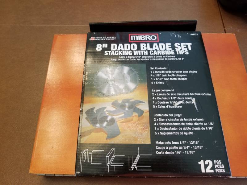 lot 5178 image: Mibro 8 Dado Blade Set Stacking with Carbide Tips