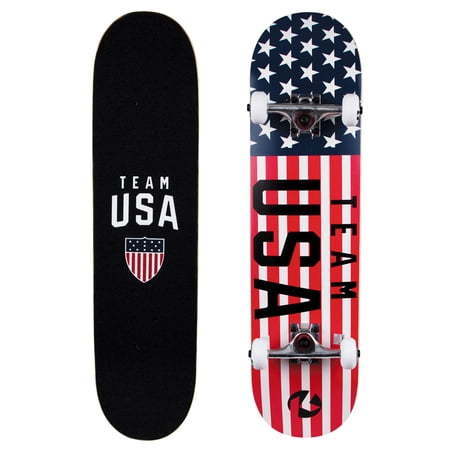 lot 10052 image: Team USA 31 Inch Olympic Series Skateboard - Retail - $29.97