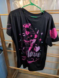 lot 14 image: Blessed Queen Black Graphic T-Shirt - Love Bear Print Size 1X