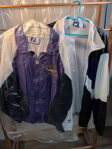 lot 51 image: 1994 Brickyard 400 Inaugural Race Jacket & Color Block Windbreaker Set Size XL