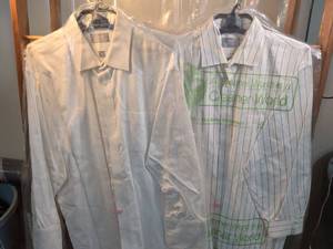 lot 72 image: Stafford Executive Mens Dress Shirts - Set of 2