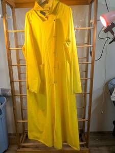 Yellow PVC Rain Coat Size XL