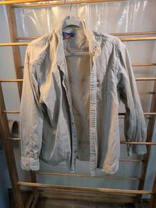 lot 103 image: Puritan Mens Khaki Cotton Button-Up Shirt XL
