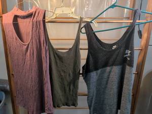 lot 106 image: Womens Tank Top Bundle - Nike Sportswear & Casual Tops (Set of 3)