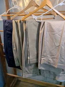 lot 145 image: Berle Mens Dress Trousers & Cabelas Womens Nylon Pants Lot