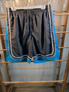 Nike Swim Trunks Men's XL Black & Blue Board Shorts