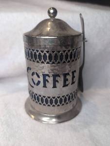 lot 1509 image: Coffee Pot with Spoon&nbsp