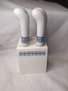 lot 1999 image: Vintage Canape Ceramic Knives with Stainless Steel Blades