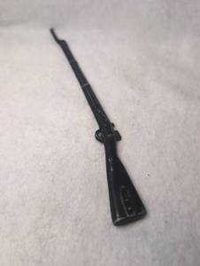 lot 3012 image: Black Metal Miniature Rifle Model - Letter Opener