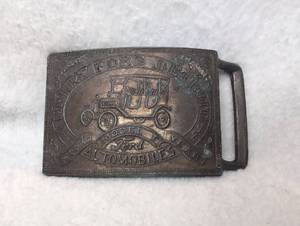 lot 3013 image: Vintage Ford Model T Automobiles Belt Buckle