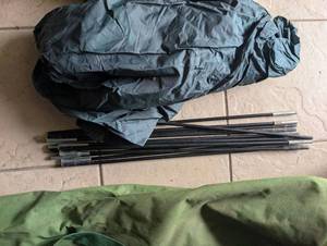 lot 3508 image: Camping Tent with Poles and Carry Bags