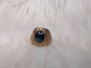 lot 4515 image: Navy Ring with Dark Blue Stone